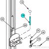Arm Restraint Actuator Rod (OEM) for Rotary Lift 2-Post hoists (N121-1) - Image 2