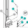 Arm Restraint Rebuild kit (OEM) for Rotary Lift 2-Post Hoists (N2148) - Image 2