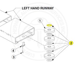 Sheave Spacer/Bearing for Rotary Lift AR122 (FC5843-3)