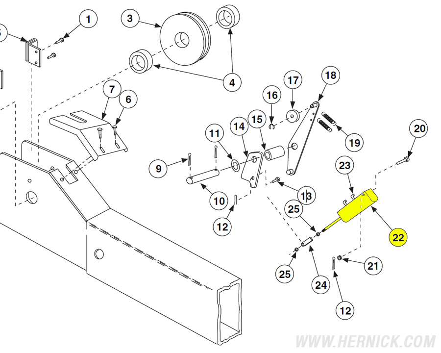 Air Lock Cylinder - Dual Port (OEM) for Rotary Lift hoists (S130017) - Image 3
