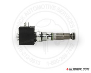 Steel hydraulic lowering valve cartridge with a green O-ring seal
