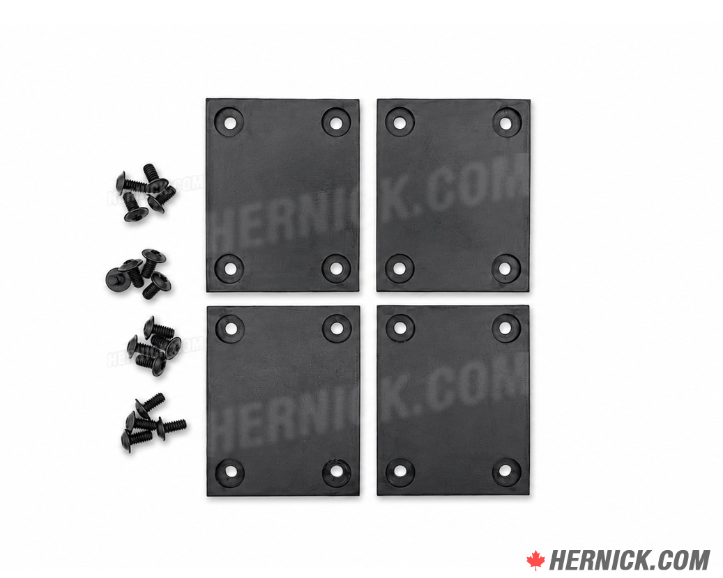 Square Rubber Pad Kit of 4 (Genuine OEM) for Rotary 10k & 12k TA / Truck Adapters (FJ6213)
