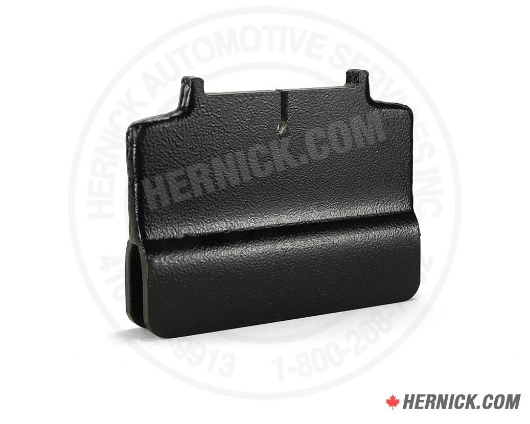 Black steel rotary tall auxiliary adapter for bridge jacks.