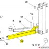 Arm Weldment (Rear Outer 1st Stage) Long for Forward DP97A RH/PSR (143604YL) - Image 2