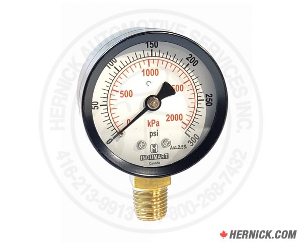 Bottom Mount 2" Pressure Gauge (1/4" NPT)