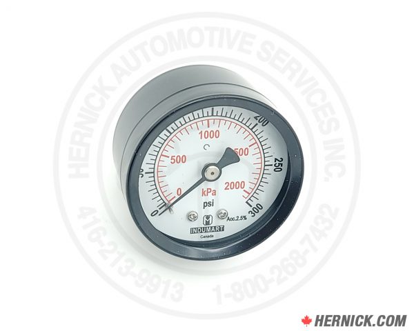 Back Mount 2" Pressure Gauge (1/4" NPT) 300 PSI