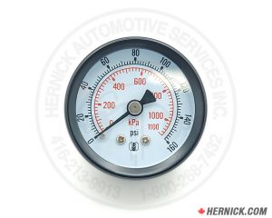 Back mount 1-1/2" FRL Pressure Gauge (1/8" NPT)