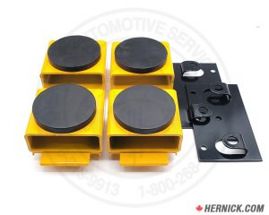 Padded Adapter Extension Kit for Rotary Lift Flip-Up Pads (4-PC Kit FJ6139BK)
