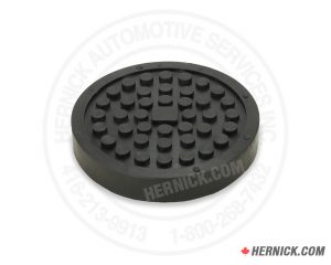 Round 6-5/16-inch replacement snap-over lift adapter pad designed for compatible Wheeltronic lifts.