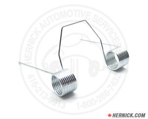 Two connected silver springs on a white Hernick branded background.