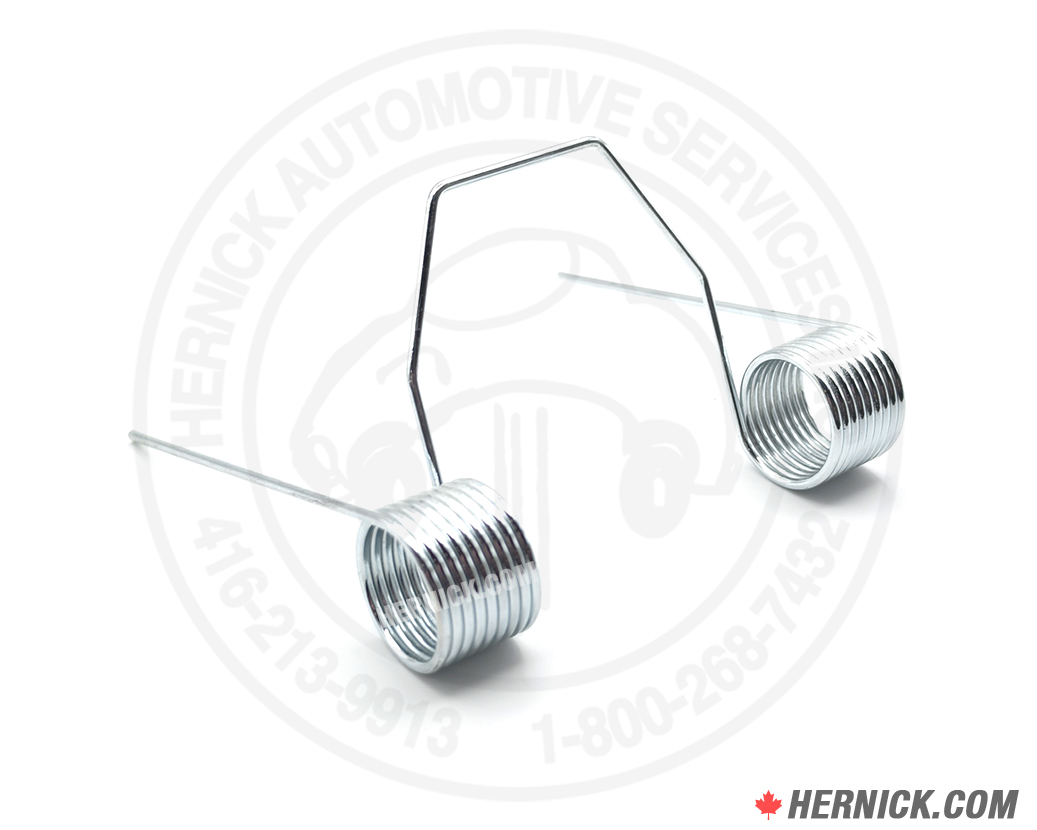 Two connected silver springs on a white Hernick branded background.