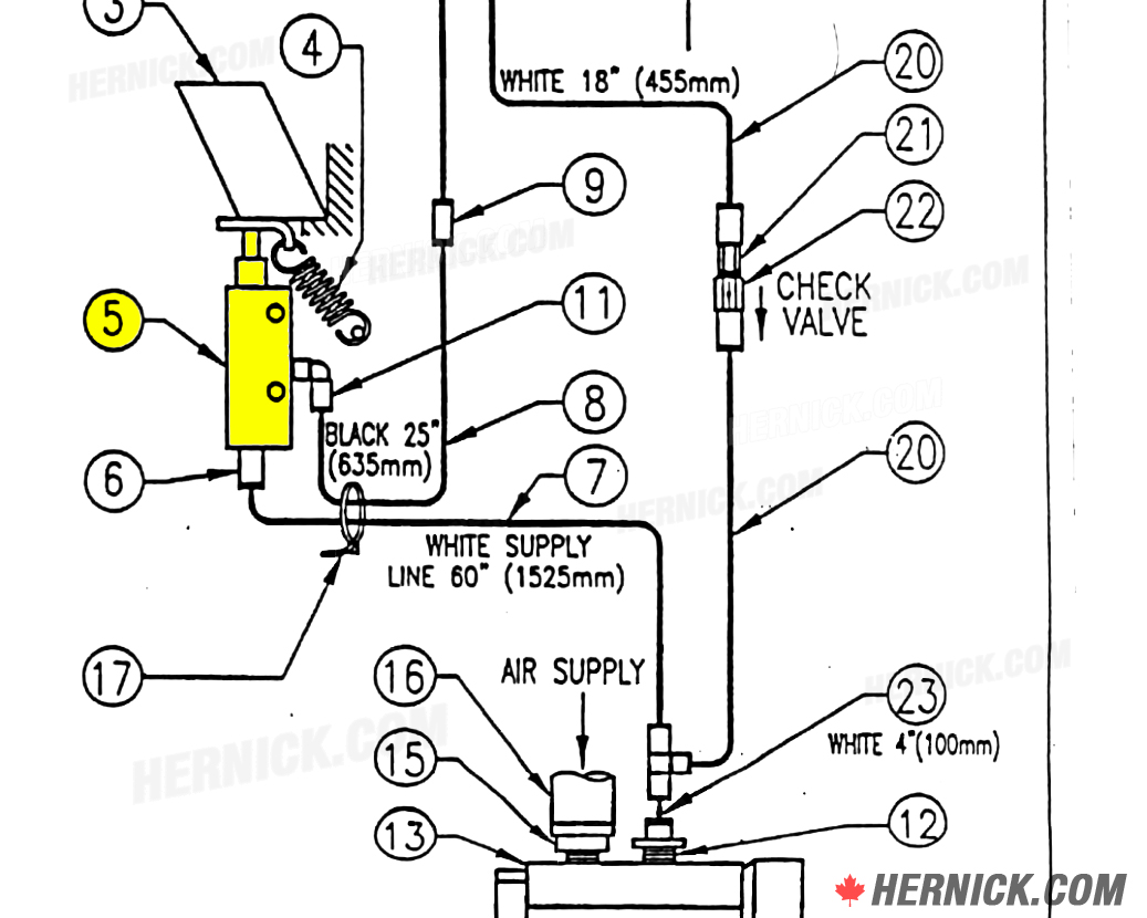 Lock Latch Air Lock Cylinder for Ford-Smith Tec Hoists (14699) - Image 2