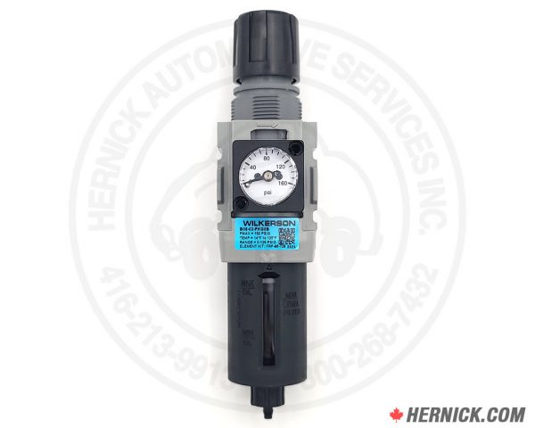 Filter/Regulator Combo with Poly Bowl & Built-In Gauge (60115K501)
