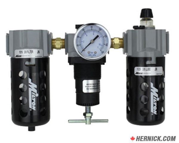 DC-1101 Filter Regulator Lubricator Trio (3/8″)