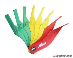 DC-942-MIL Manual Brake Pad Gauge, Metric and SAE