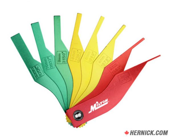 DC-942-MIL Manual Brake Pad Gauge, Metric and SAE