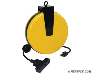 ALERT 5000A-30GF-CB Powder Coated 30' Metal Retractable Power Cord Reel