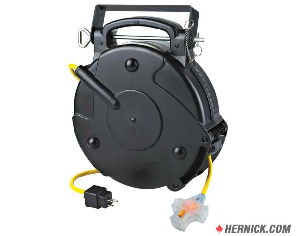 ALERT 8675MFT Retractable 75' Indoor Extension Cord Reel