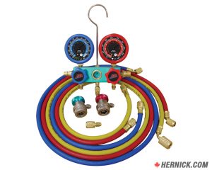 ATD 3696 Dual Aluminum A/C Manifold Gauge Set