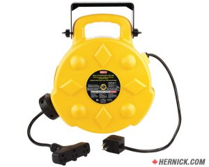 BAYCO SL-8903 Triple-Tap 50' Extension Cord on Retractable Reel