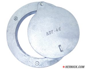 Crush Proof ADF40 Aluminum Door Port for 4" Exhaust Hose