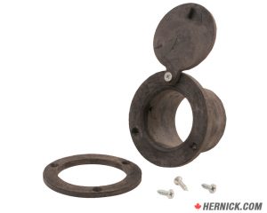 Crush Proof DF25 Rubber Door Port for 2.5" Exhaust Hose