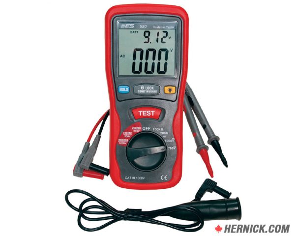 ESI-550V Insulation Tester and Multimeter Unit