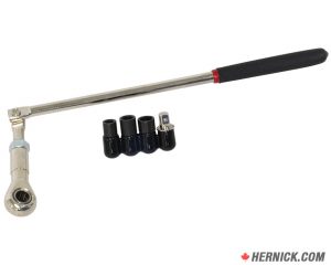 LISLE 64180 Actuator Motor Wrench Set with Sockets