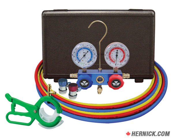 MASTERCOOL 98661-PRO Dual Aluminum Manifold Gauge Set
