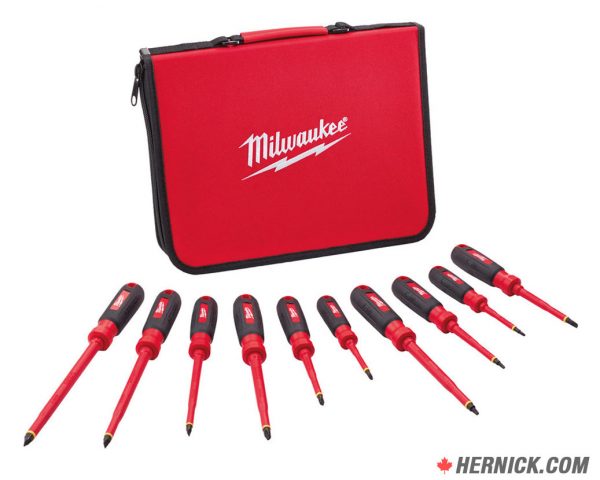 Milwaukee WLW‑48‑22‑2210 10-Piece Insulated Screwdriver Set