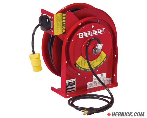 ReelCraft 4545 123 3 Power Cord Reel (45') Single Receptacle