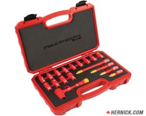 Titan TIT-66100 1000V Insulated Socket and Ratchet Set