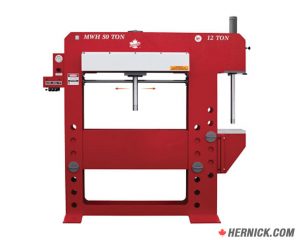 CANBUILT EH-50BP12MWH 50 Ton H-Frame Press with 12 Ton Broach Station