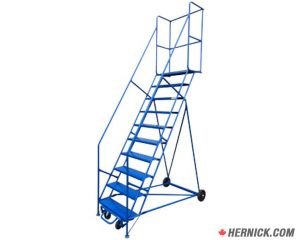 CANBUILT RL10H Mobile Ten-Step Rolling Ladder