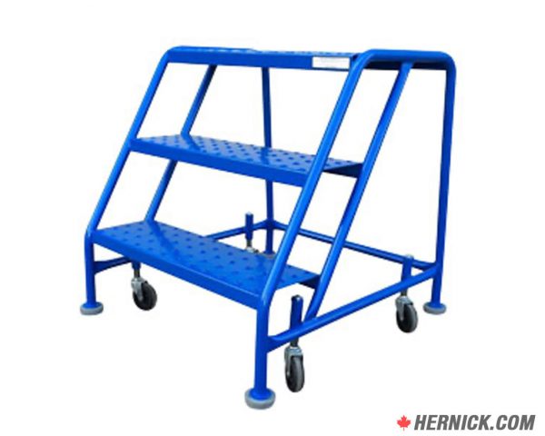 CANBUILT RL3NH Mobile Three-Step Rolling Ladder (No Handrail)