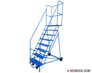 CANBUILT RL8H Mobile Eight-Step Rolling Ladder