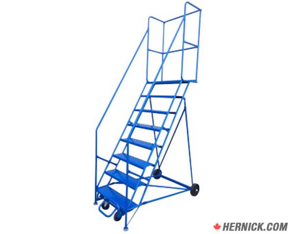 CANBUILT RL8H Mobile Eight-Step Rolling Ladder