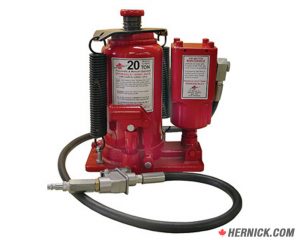 CANBUILT SJ-40201TT Dual Air/Manual Control Bottle Jack (20-Ton)
