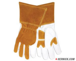 CANBUILT WG-PW4000L Premium Leather Welding Gloves (Yellow)
