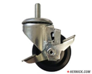 CANBUILT WK-31B Swivel Stem Caster with Lock (3″)