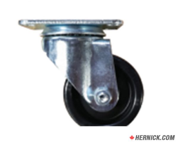 CANBUILT WK-361 Flat Top Swivel Poly Wheel (3″)