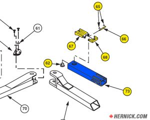 Front Inner Arm With Hi/Lo Step (Blue) for Rotary Lift SPOA7 (FJ7256-2BL)