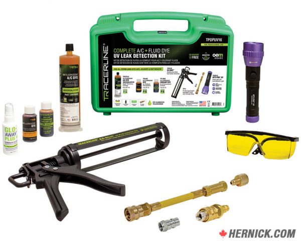Tracerline TPOPUV16 Complete A/C and Fluid Dye UV Leak Detection Kit