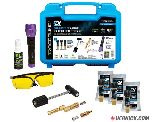 TracerLine TPOPUV20EV POE-Based EV A/C Dye Complete UV Leak Detection Kit