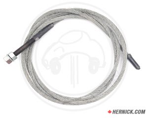 coiled metal cable