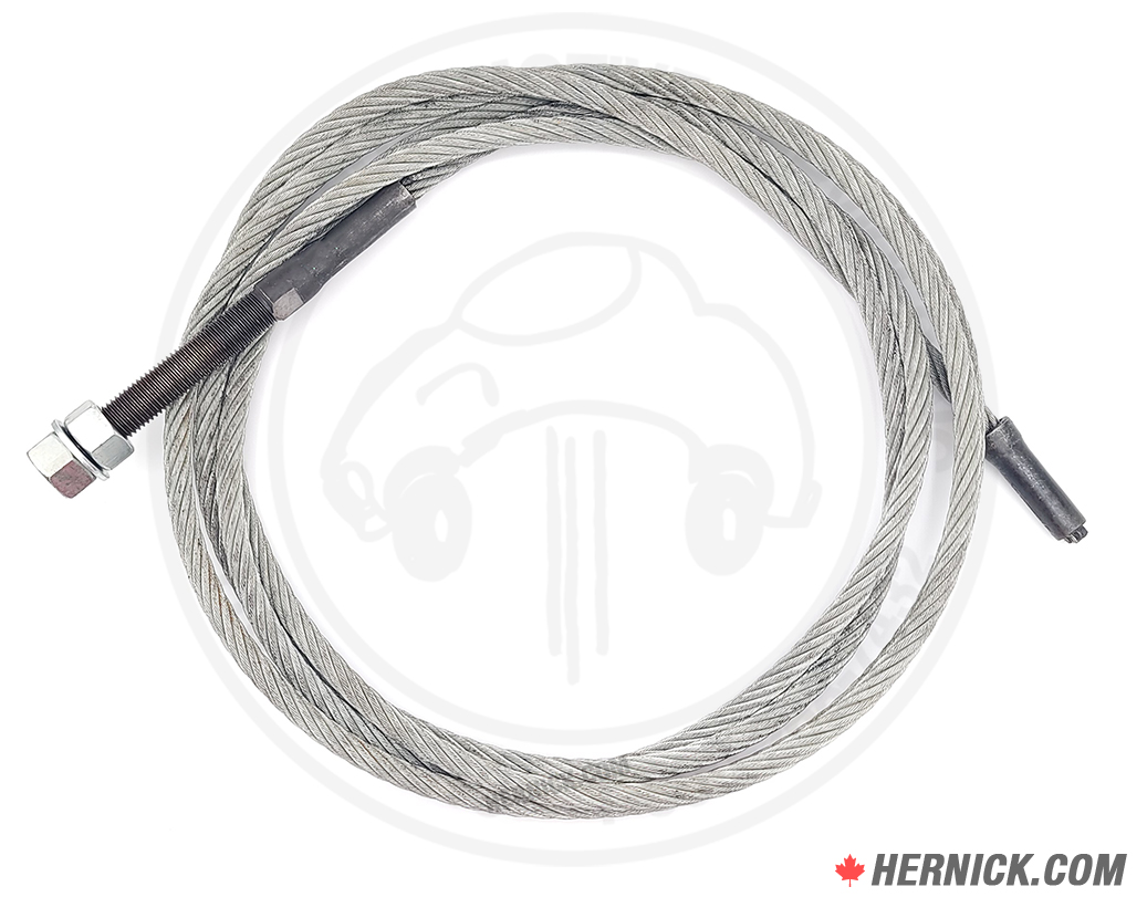 coiled metal cable