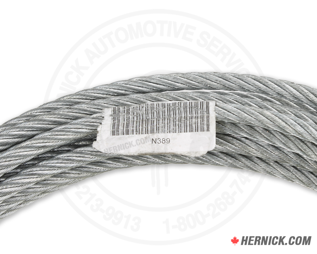 Close up of the OEM label on a Rotary N389 equalizing cable.