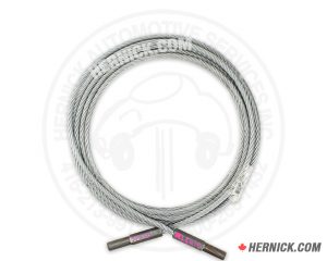 Heavy-duty galvanized steel equalizing cable coiled with OEM-style threaded end fittings.