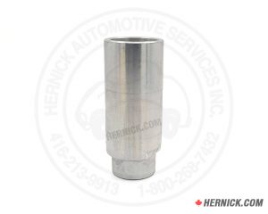 Yellow heavy-duty steel Rotary stackable lift adapter extension.