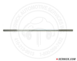 thin and long metal connecting rod on a white Hernick branded background.